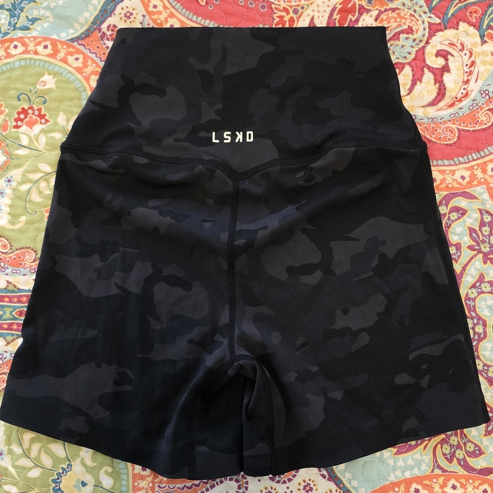 LSKD Elixir X-Length Black Camo Shorts